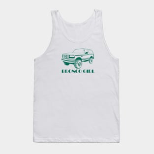 Bronco Girl 1992-1996 Dark Teal Print Tank Top